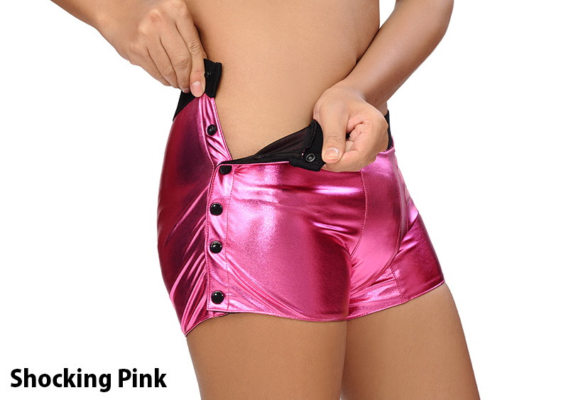 metallic poser pant shocking pink